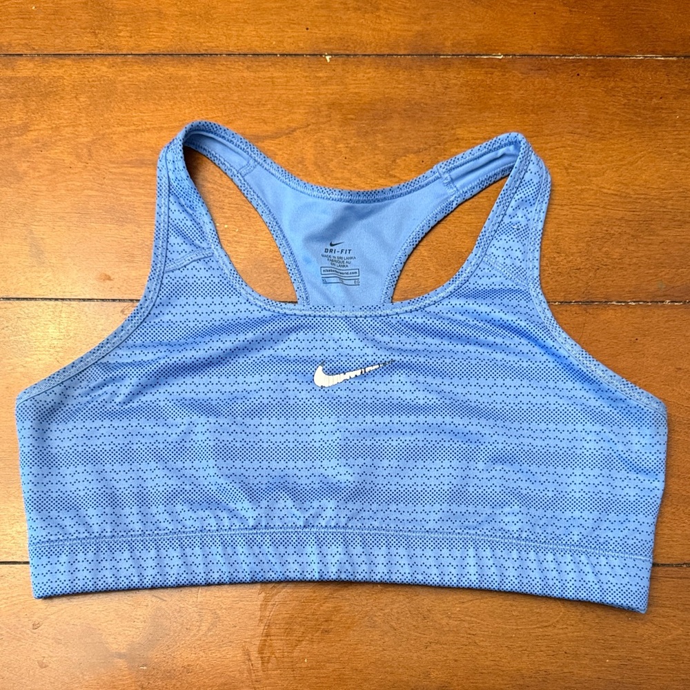 Nike Blue Medium-Support Sports Bra